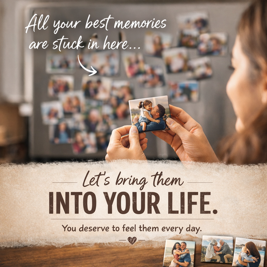 Custom photo magnets 5x5in